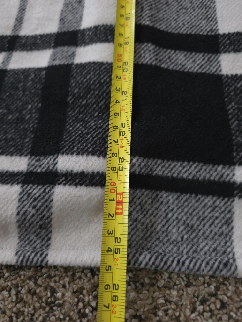 Old Navy Black & White Plaid Button-Up Shacket Jacket YXL (14-16)